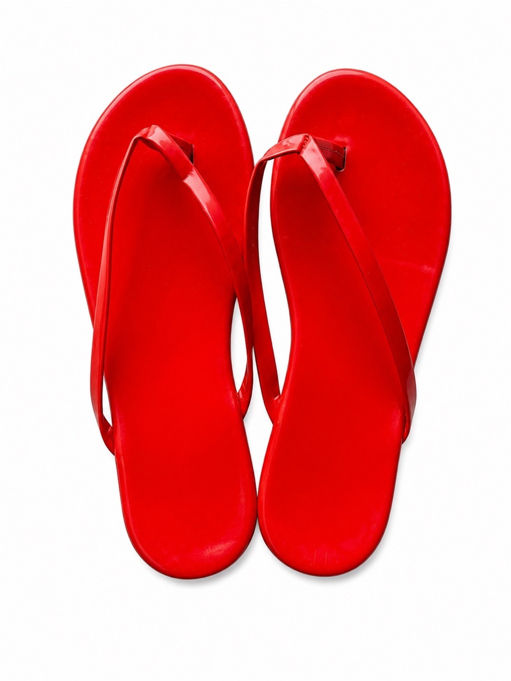 Women’s Red Flip Flop Sandals - Sleek Casual Beach Slides